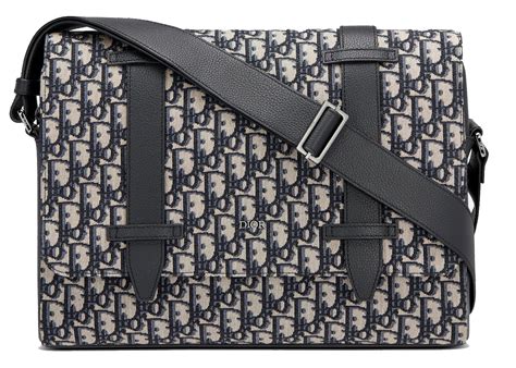 Dior Messenger Bag Oblique Jacquard Beige/Black 